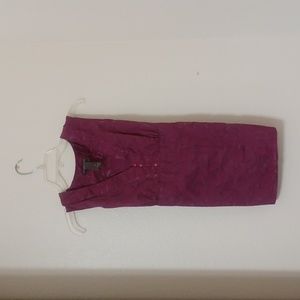 Hillard & Hanson Tunic Sleeveless top purple V-neck size medium gently u…